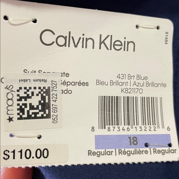 Calvin Klein Boy’s Navy Blue Suit - Picture 2 of 10